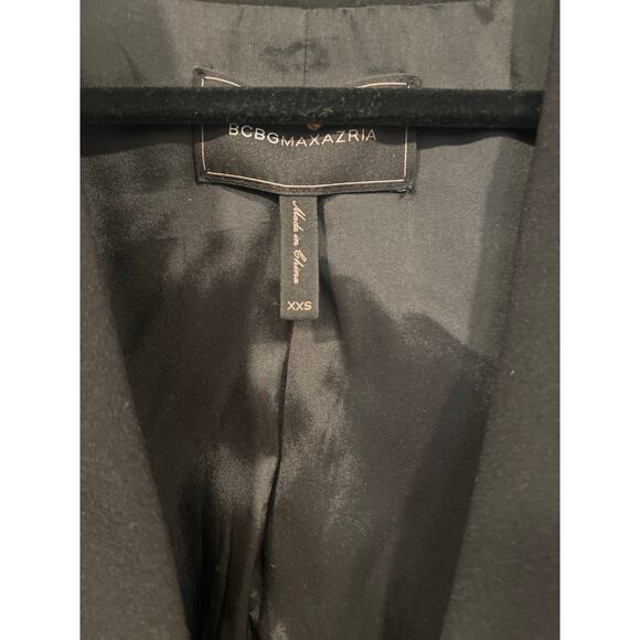 BCBGMAXAZRIA Upas Cape Blazer Jacket Black Formal Cocktail XXS - Picture 5 of 8